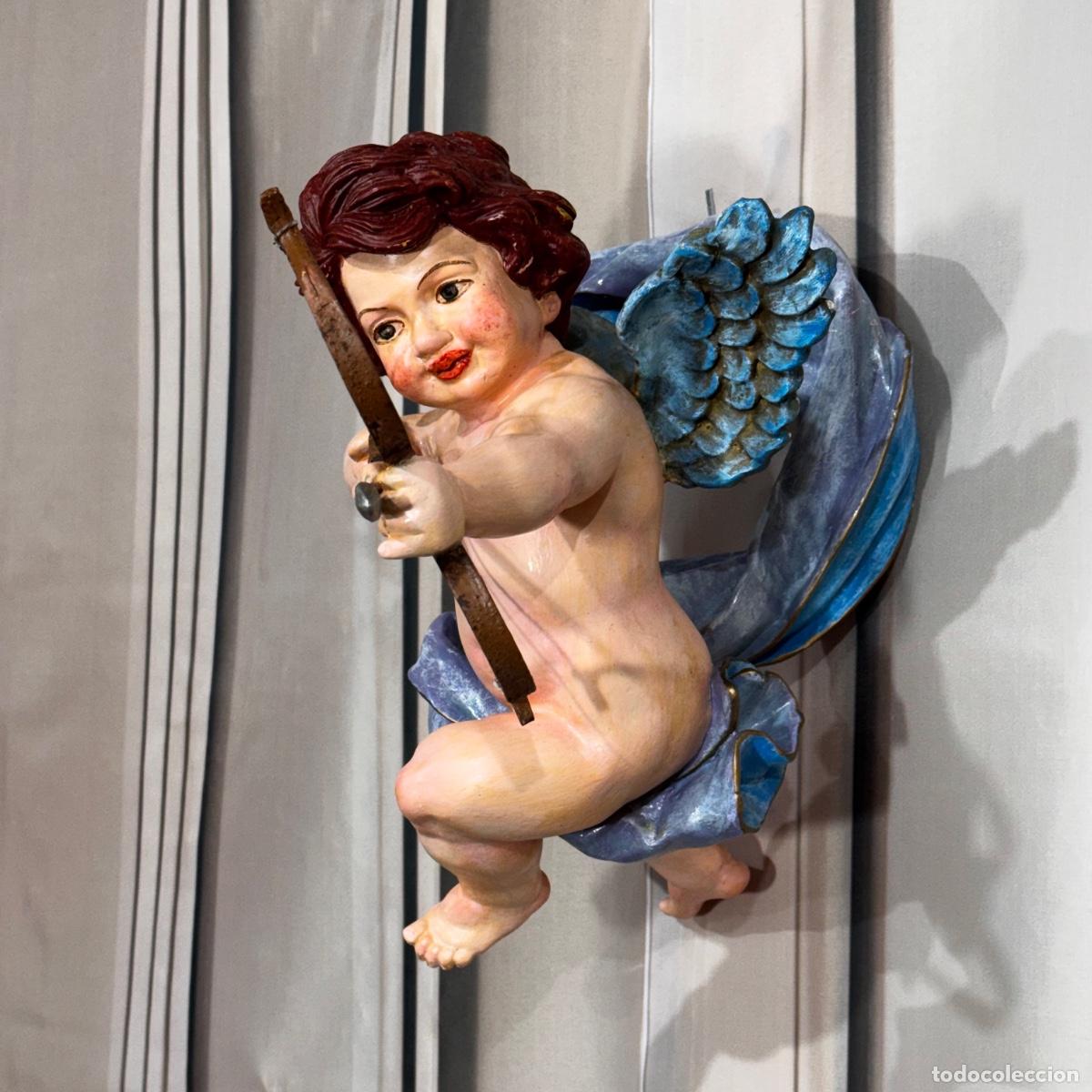 Antig&uuml;edades: Arc&aacute;ngel con arco firmado - Foto 2