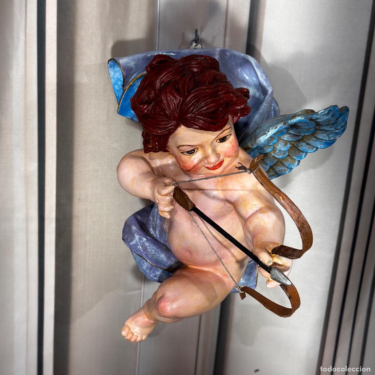 Antig&uuml;edades: Arc&aacute;ngel con arco firmado - Foto 3