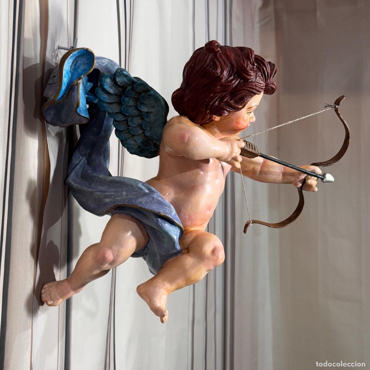 Antig&uuml;edades: Arc&aacute;ngel con arco firmado - Foto 4