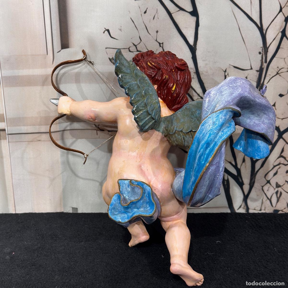 Antig&uuml;edades: Arc&aacute;ngel con arco firmado - Foto 8