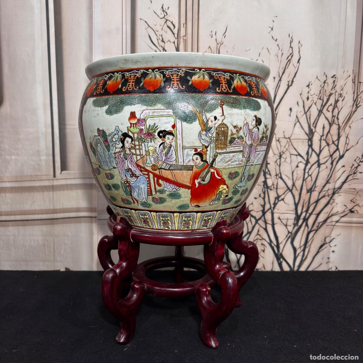 Antig&uuml;edades: Macetero de porcelana china - Foto 1