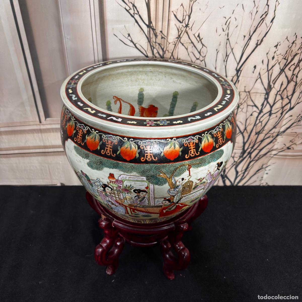 Antig&uuml;edades: Macetero de porcelana china - Foto 2