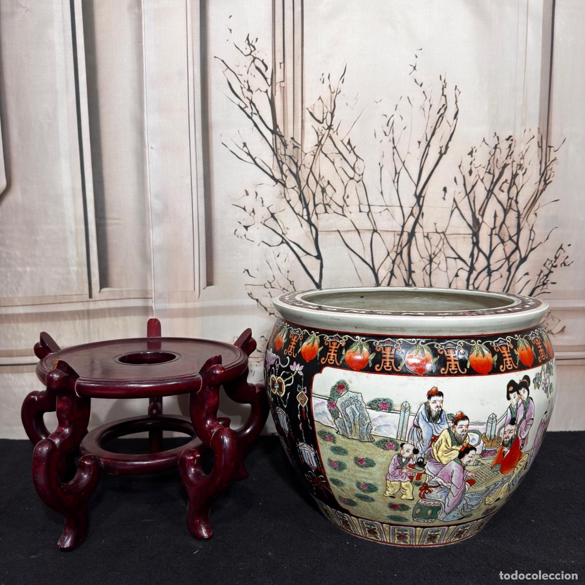 Antig&uuml;edades: Macetero de porcelana china - Foto 5