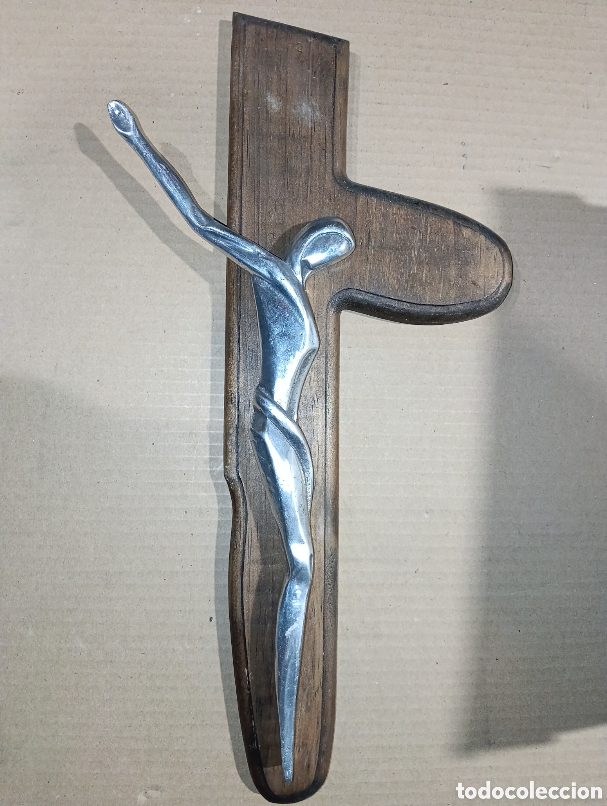 Antig&uuml;edades: ORIGINAL CRUCIFIJO 50 x 25 CMS. - Foto 1