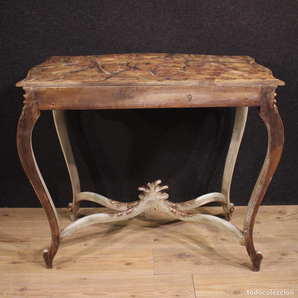 Antig&uuml;edades: Consola francesa lacada de estilo Luis XV - Foto 6
