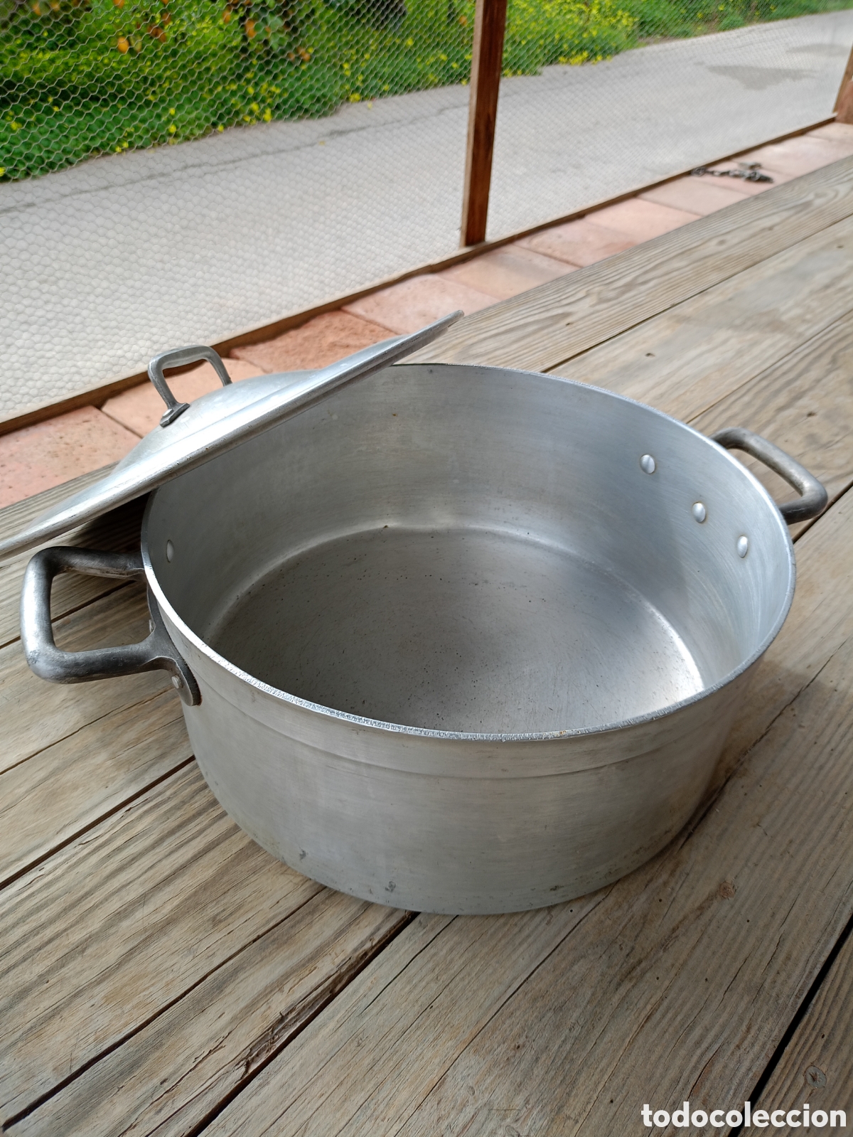 Antig&uuml;edades: ANTIGUA OLLA PEROLA DE ALUMINIO - Foto 1