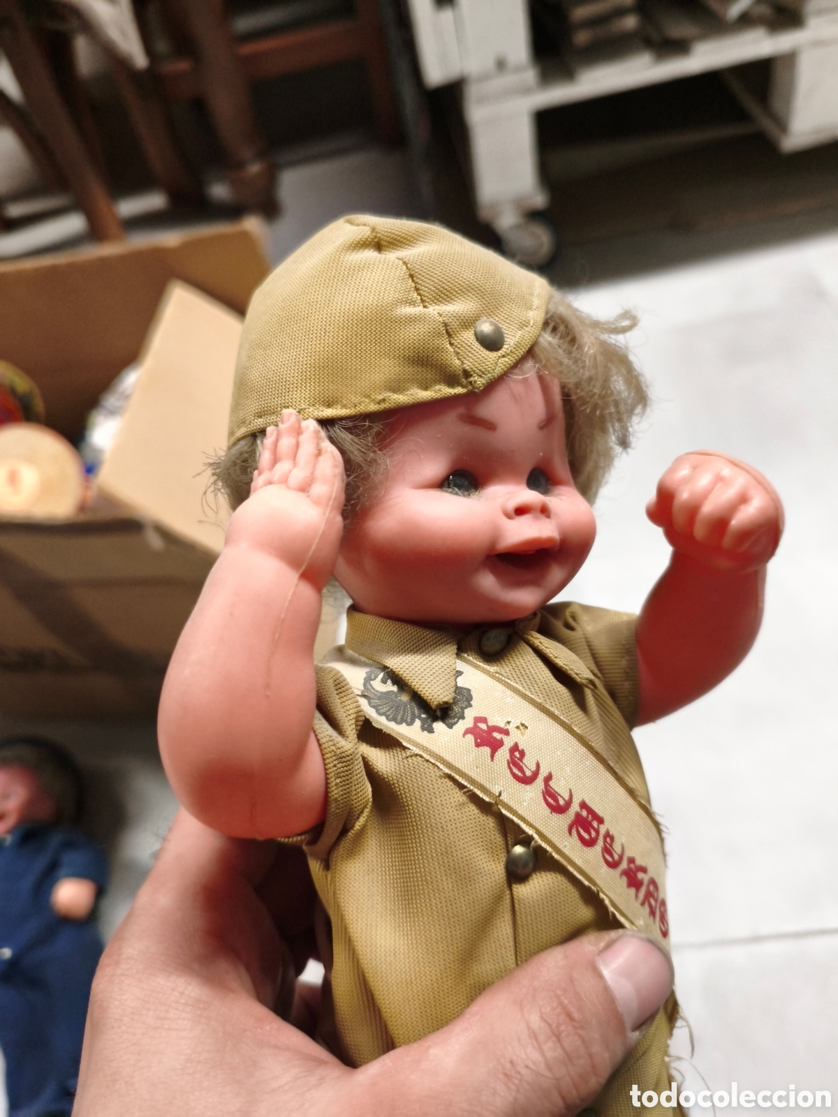 Antig&uuml;edades: Antigua mu&ntilde;eca militar - Foto 3