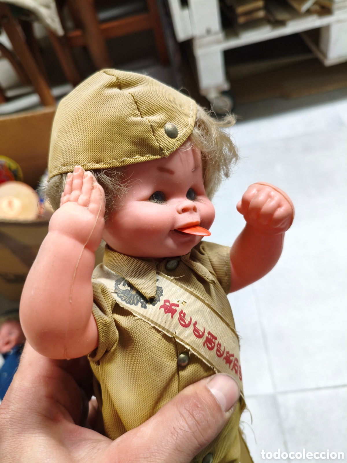 Antig&uuml;edades: Antigua mu&ntilde;eca militar - Foto 4