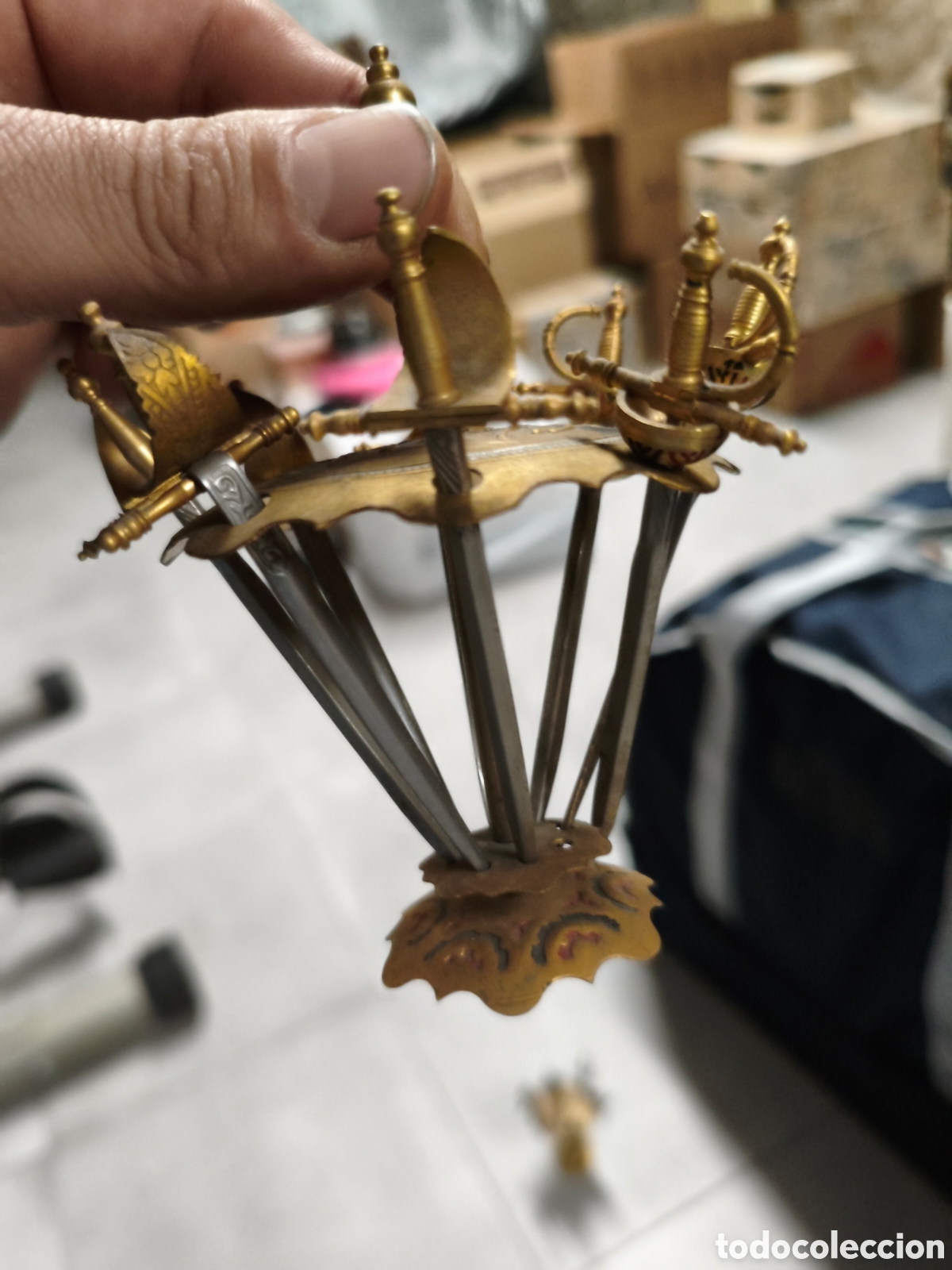 Antig&uuml;edades: Juego espadas de cocktail - Foto 3