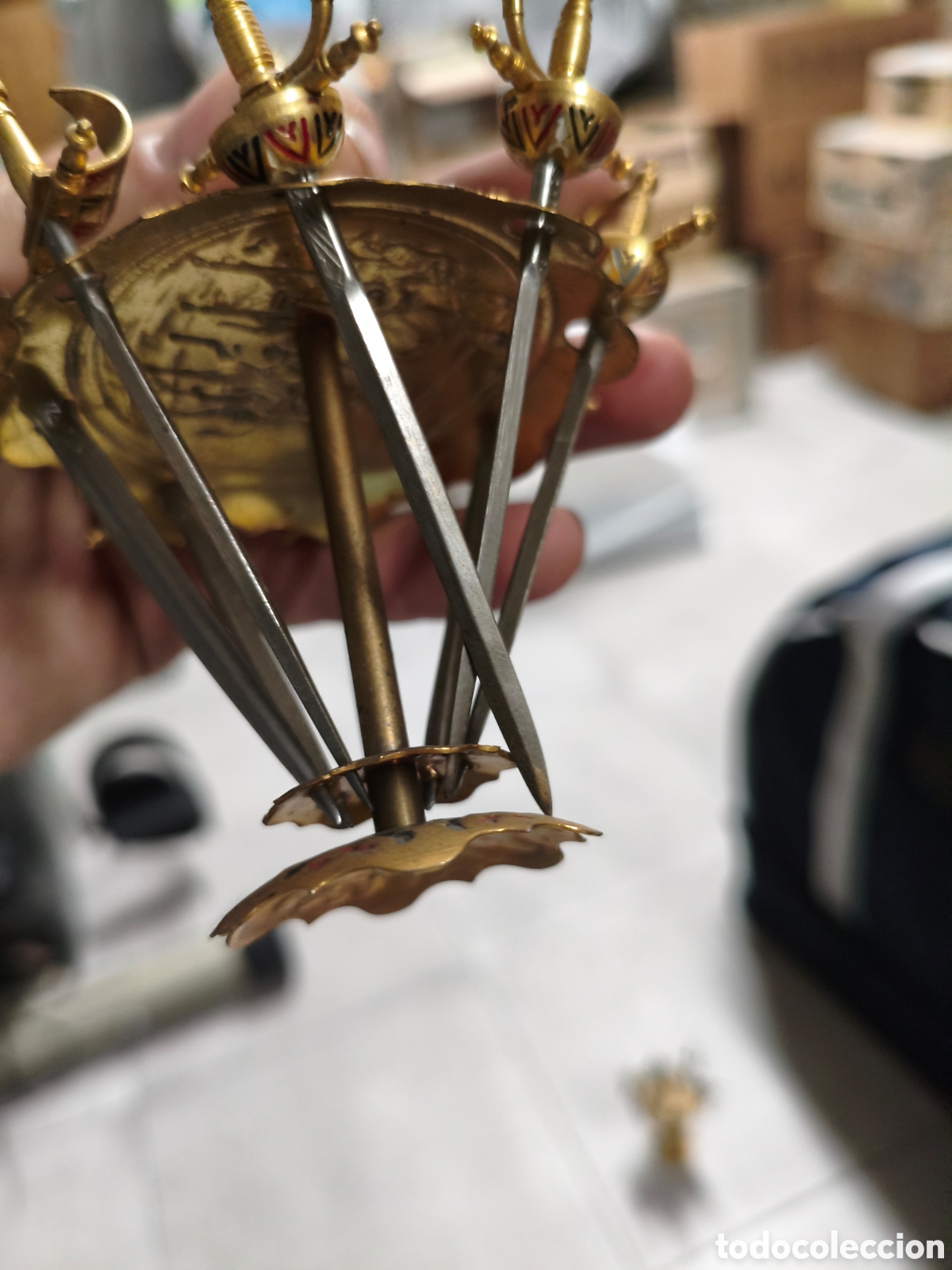 Antig&uuml;edades: Juego espadas de cocktail - Foto 4