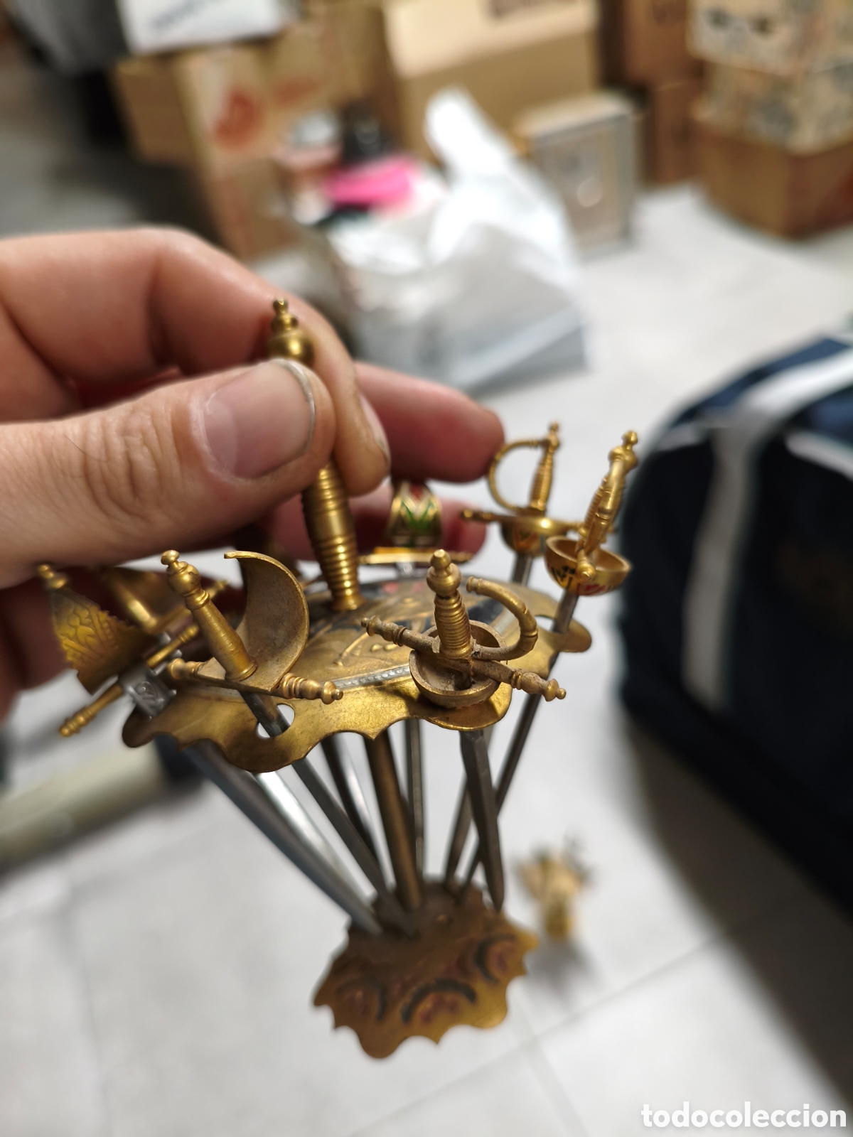 Antig&uuml;edades: Juego espadas de cocktail - Foto 6