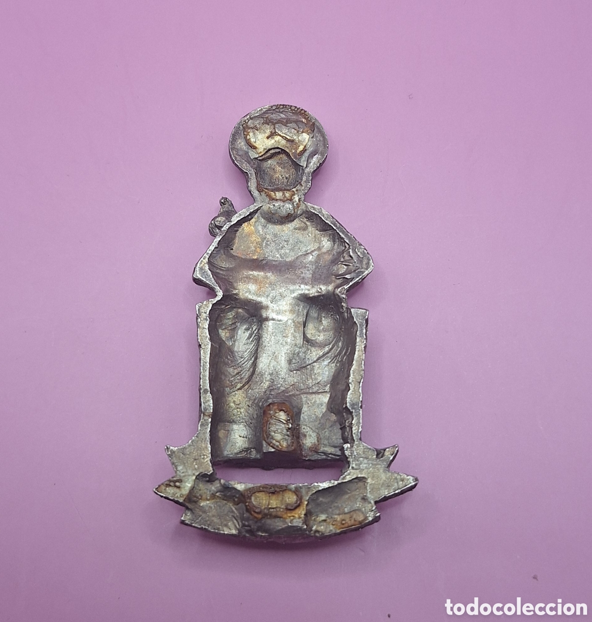 Antig&uuml;edades: Placa Religiosa del Ap&oacute;stol Santiago - Foto 7