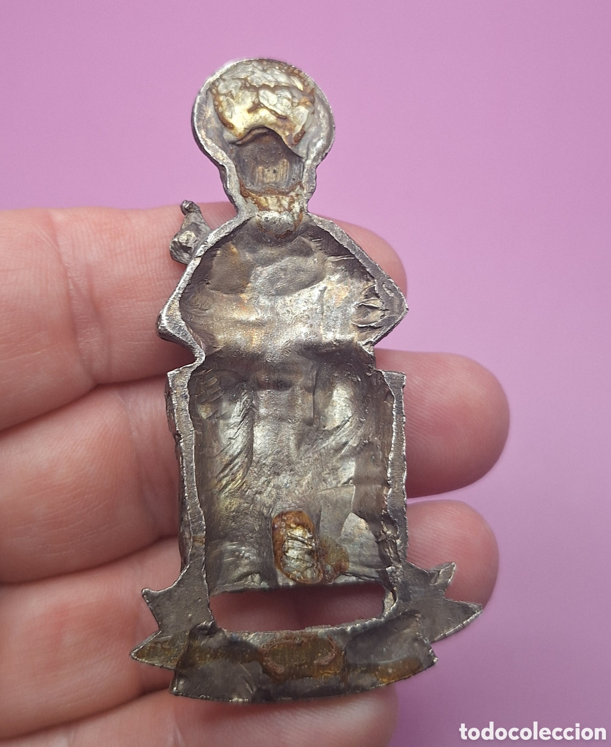 Antig&uuml;edades: Placa Religiosa del Ap&oacute;stol Santiago - Foto 8