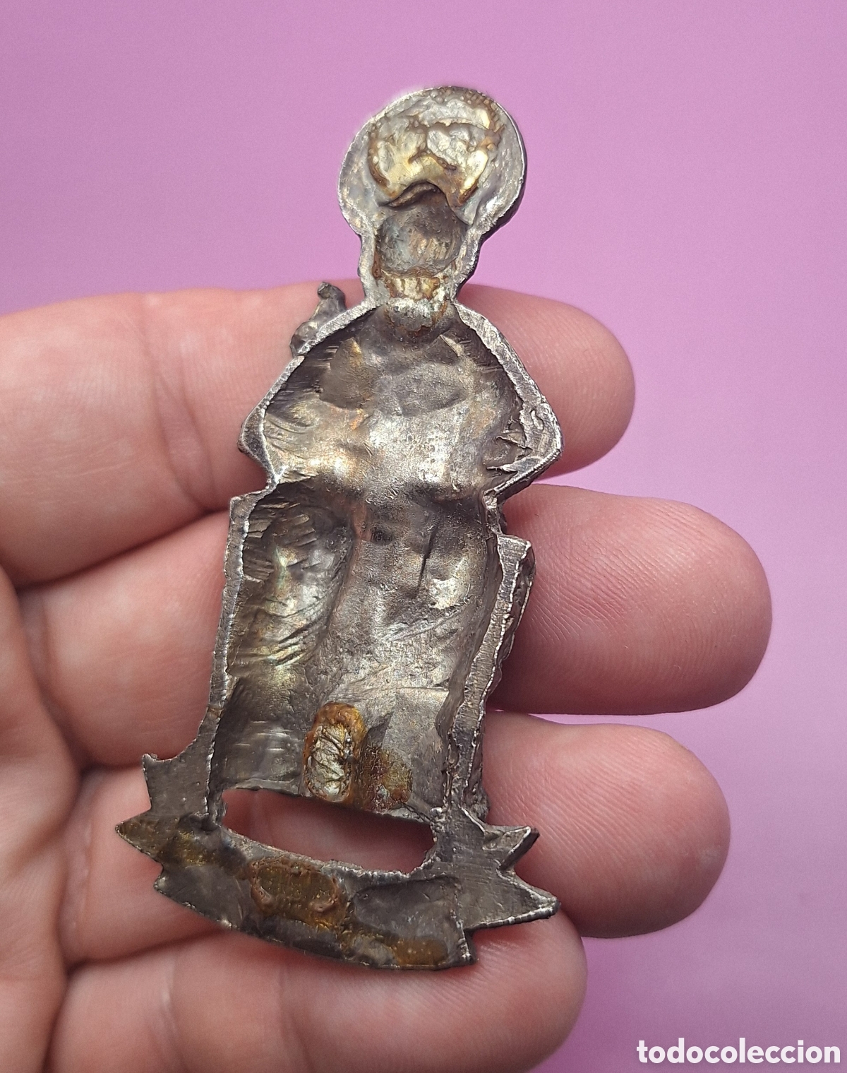 Antig&uuml;edades: Placa Religiosa del Ap&oacute;stol Santiago - Foto 9
