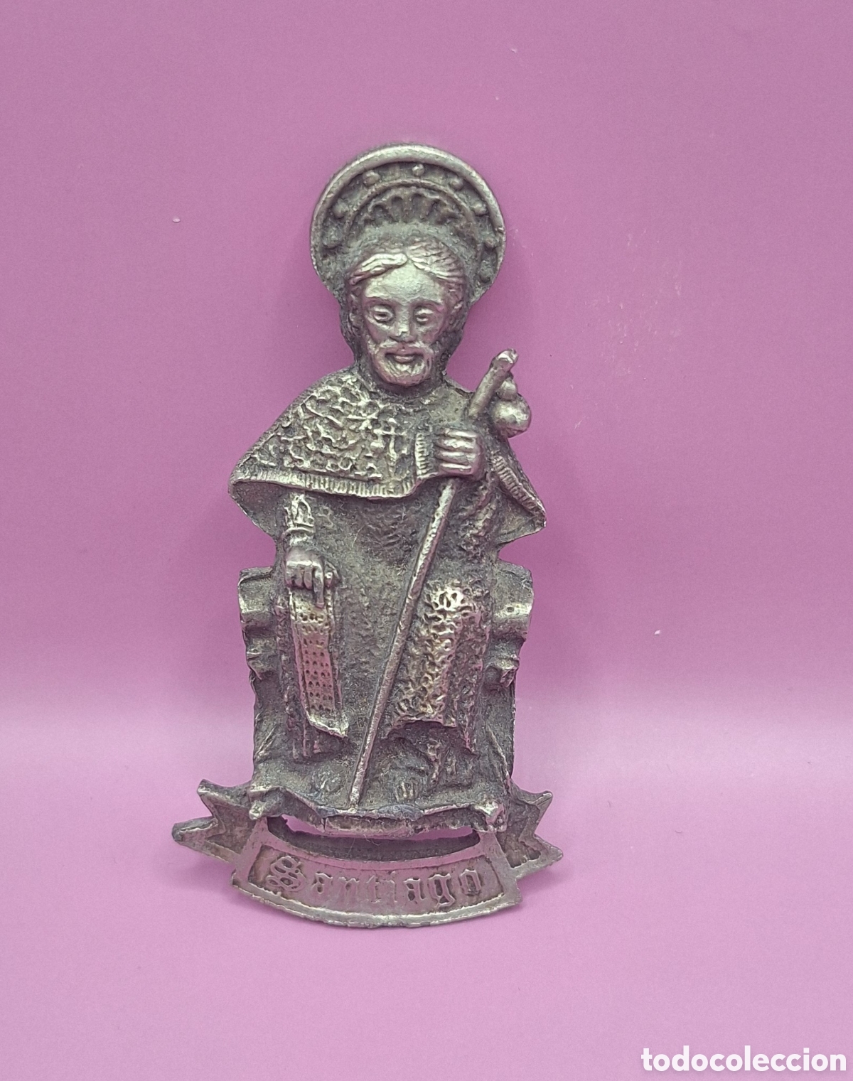 Antig&uuml;edades: Placa Religiosa del Ap&oacute;stol Santiago - Foto 1