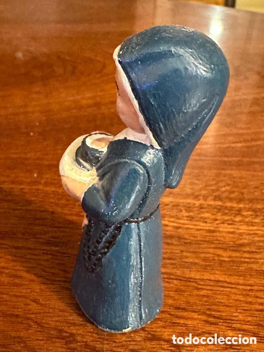 Antig&uuml;edades: Figura cer&aacute;mica monja - Foto 3