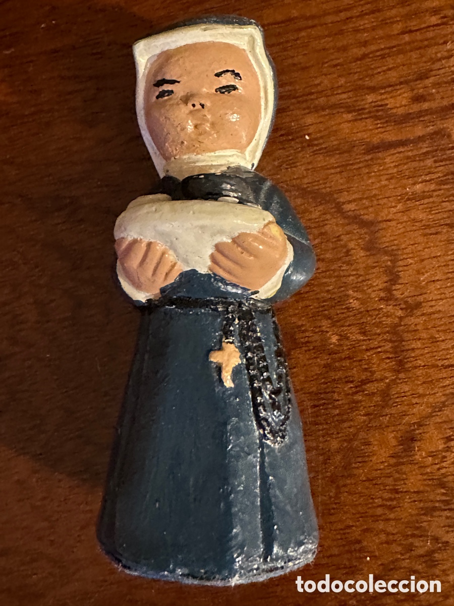Antig&uuml;edades: Figura cer&aacute;mica monja - Foto 7