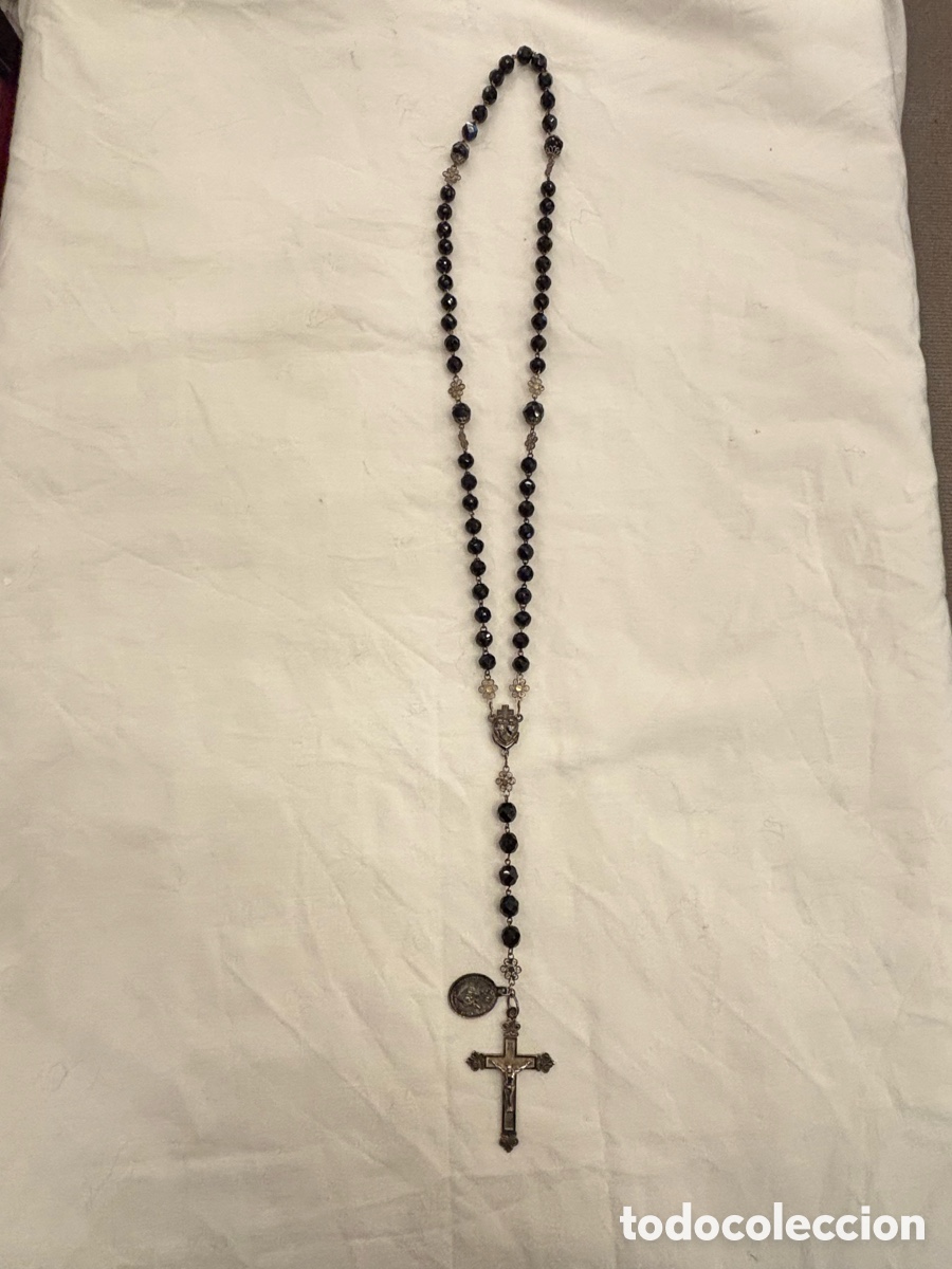 Antig&uuml;edades: Rosario de azabache y plata - Foto 2