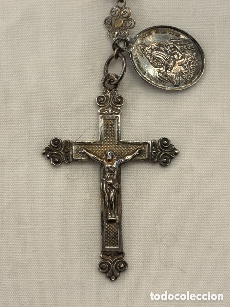 Antig&uuml;edades: Rosario de azabache y plata - Foto 5