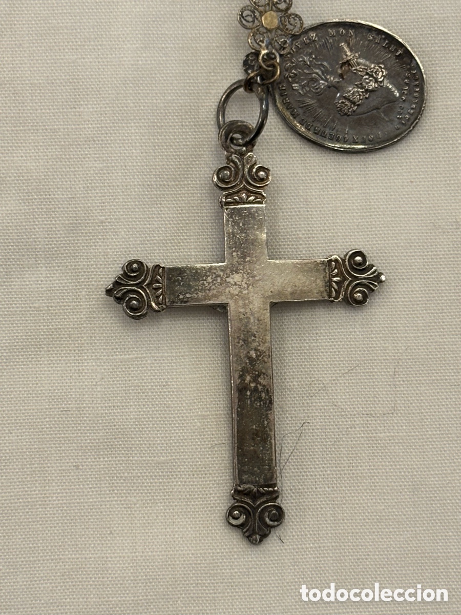 Antig&uuml;edades: Rosario de azabache y plata - Foto 6