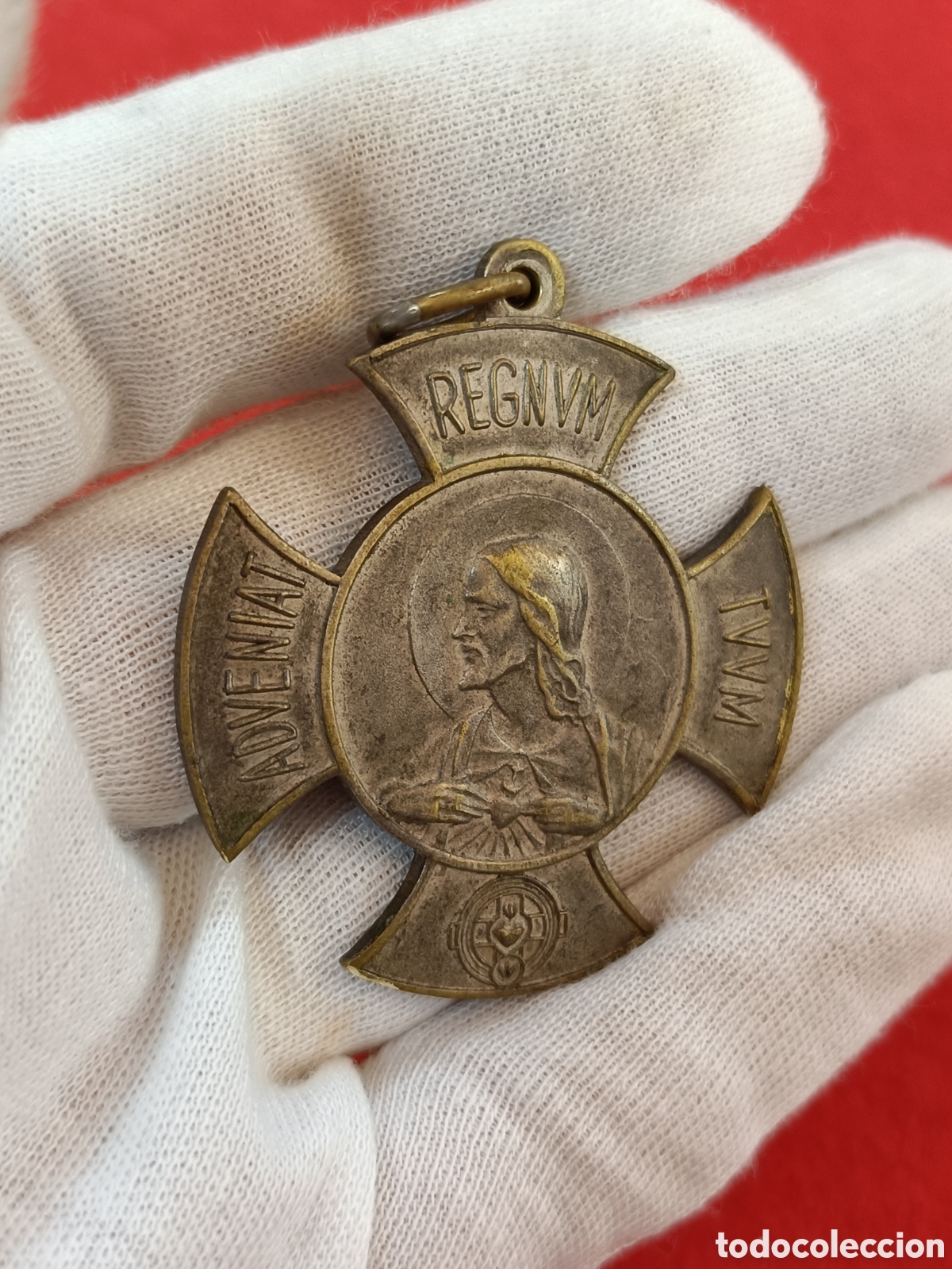 Antig&uuml;edades: ANTIGUA MEDALLA RELIGIOSA. CRUZADA EUCAR&Iacute;STICA - Foto 4