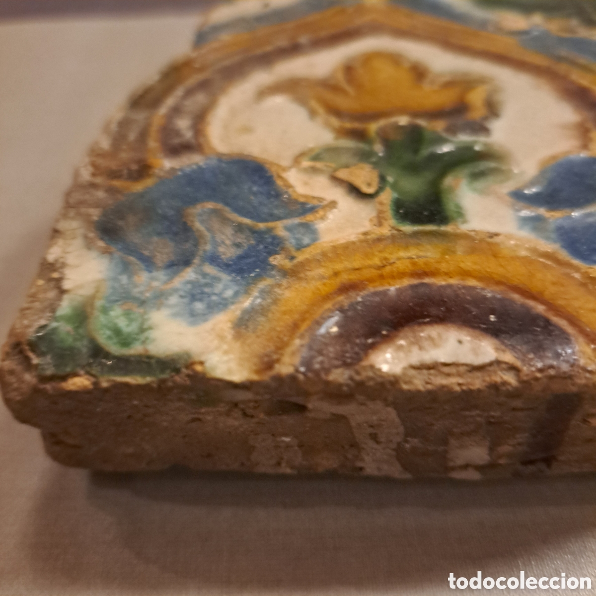 Antig&uuml;edades: Azulejo s. XVI. Toledo. - Foto 3
