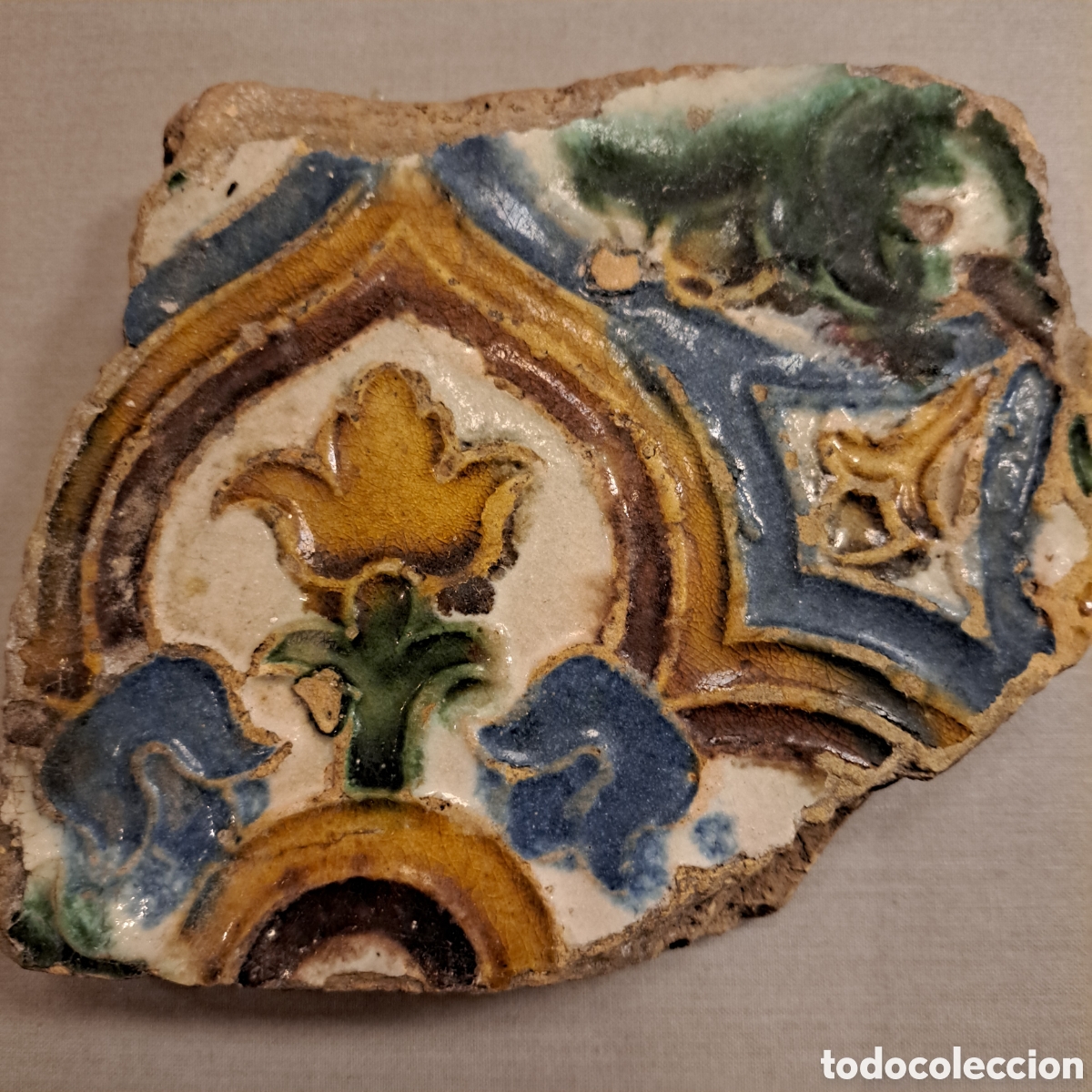 Antig&uuml;edades: Azulejo s. XVI. Toledo. - Foto 1