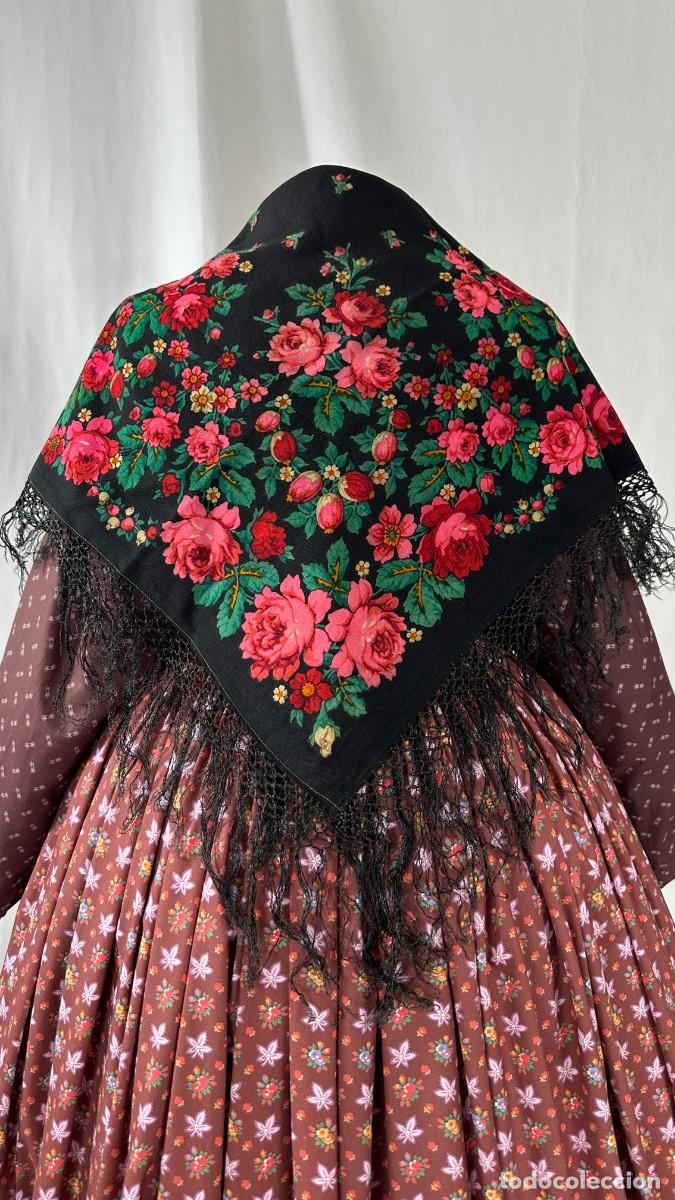 Antig&uuml;edades: Pa&ntilde;uelo de merino estampado - Foto 1