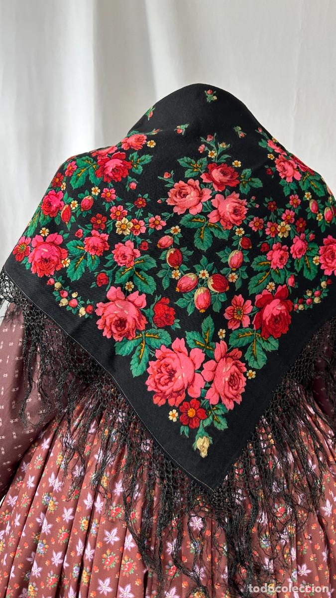 Antig&uuml;edades: Pa&ntilde;uelo de merino estampado - Foto 2