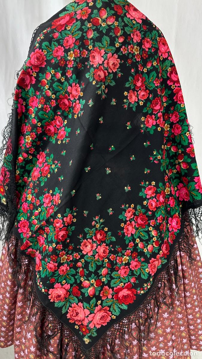 Antig&uuml;edades: Pa&ntilde;uelo de merino estampado - Foto 8