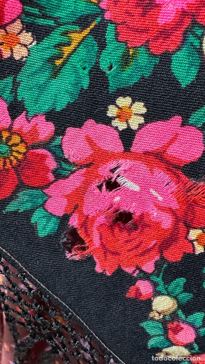 Antig&uuml;edades: Pa&ntilde;uelo de merino estampado - Foto 9