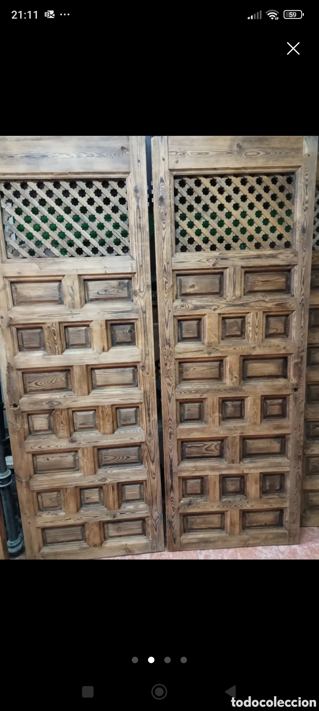 Antig&uuml;edades: PUERTAS ANTIGUAS DE MADERA - Foto 1
