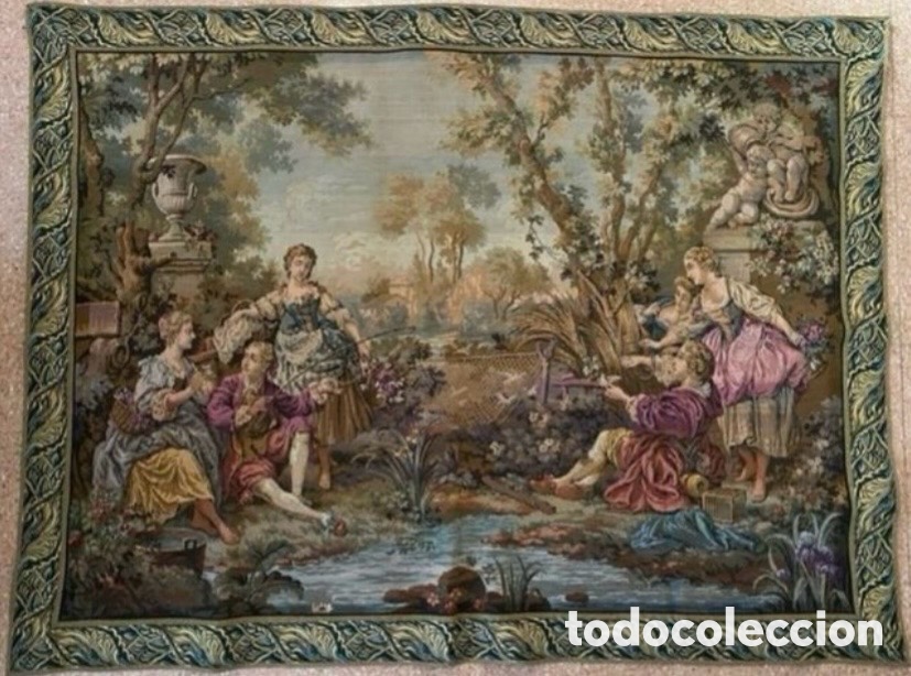 Antig&uuml;edades: Tapiz Frances tema campestre - Foto 1