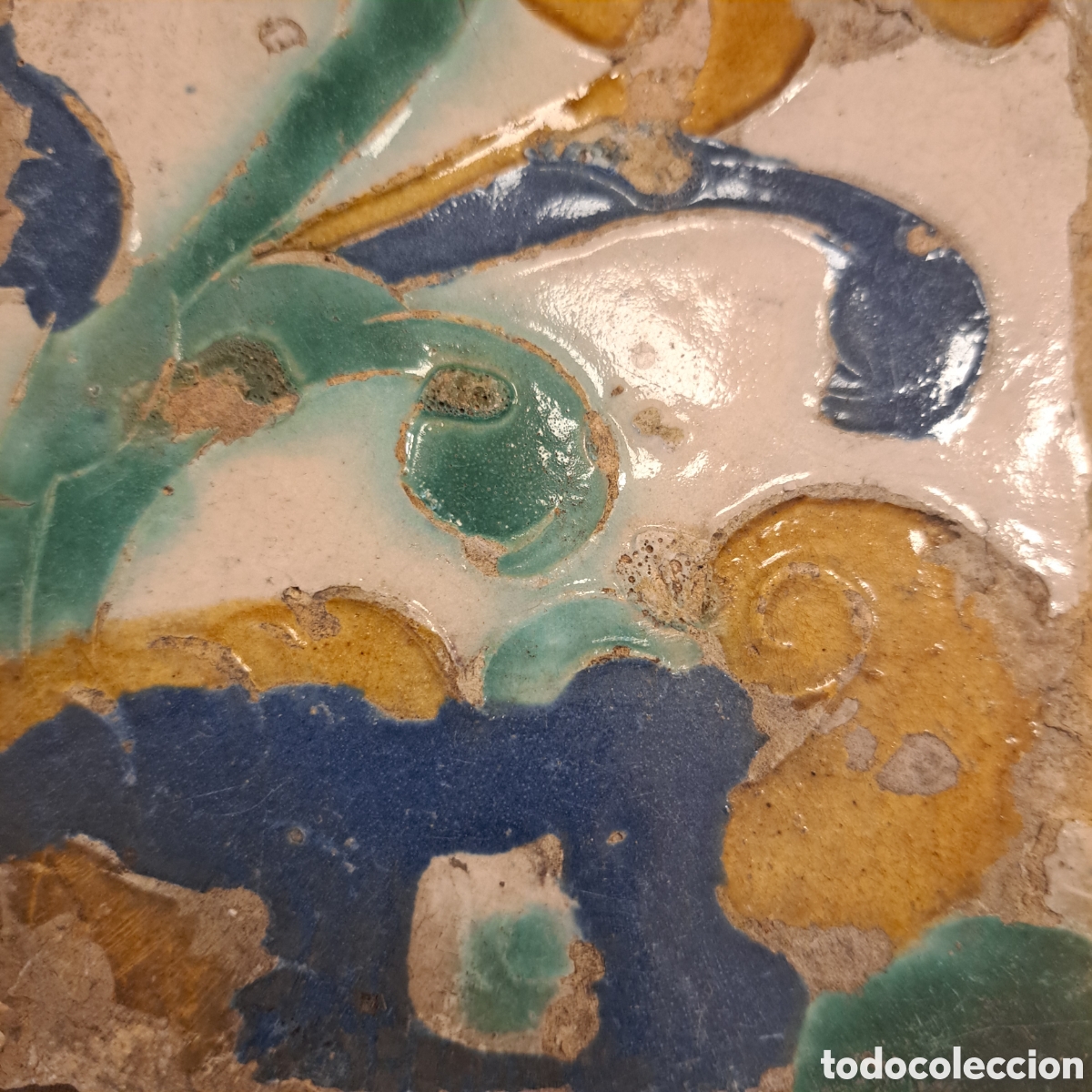 Antig&uuml;edades: Azulejo Siglo XVI. Toledo. - Foto 6