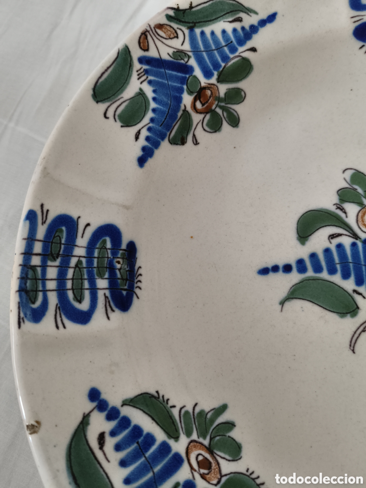 Antig&uuml;edades: Plato antiguo cer&aacute;mica Manises - Foto 4