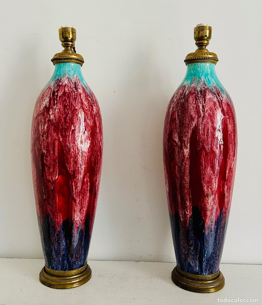 Antig&uuml;edades: Pareja de l&aacute;mparas Siglo XIX - Foto 1