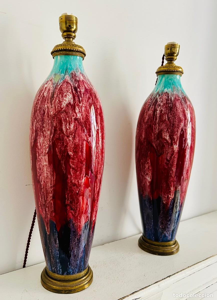 Antig&uuml;edades: Pareja de l&aacute;mparas Siglo XIX - Foto 2
