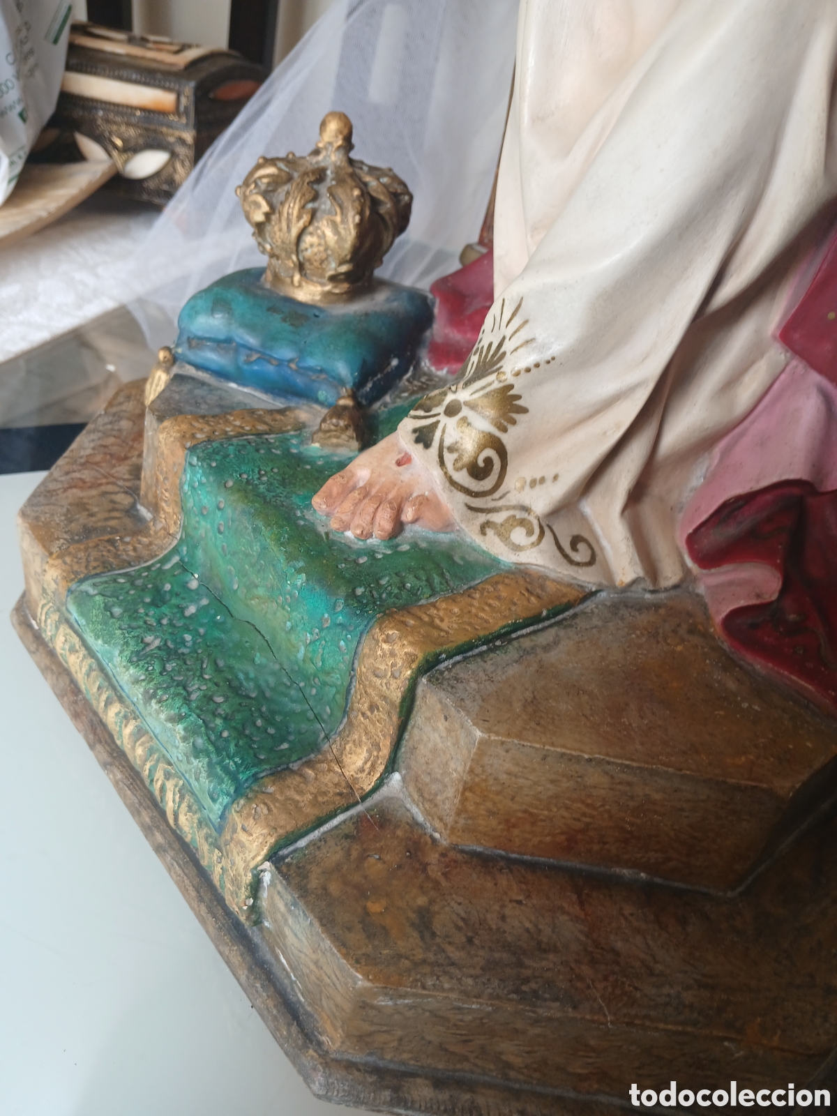 Antig&uuml;edades: Imagen de Cristo entronizado - Foto 4