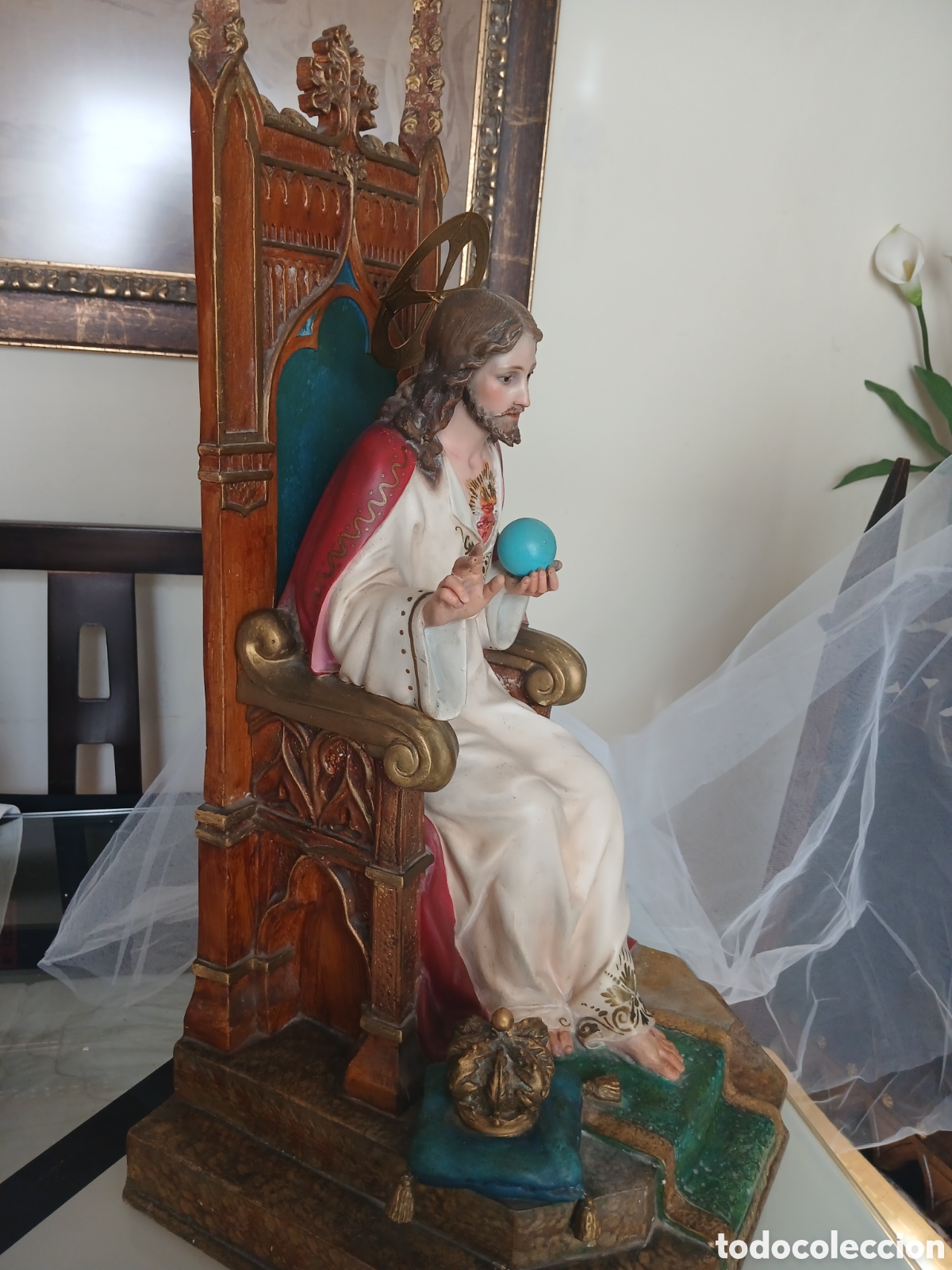 Antig&uuml;edades: Imagen de Cristo entronizado - Foto 9