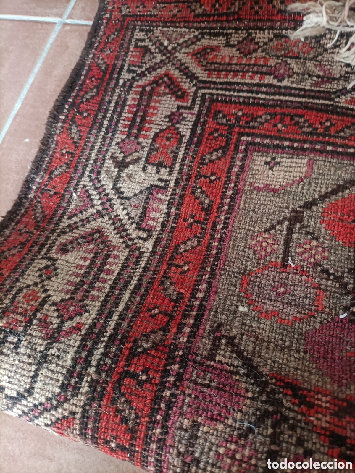Antig&uuml;edades: Alfombra persa vintage - Foto 5