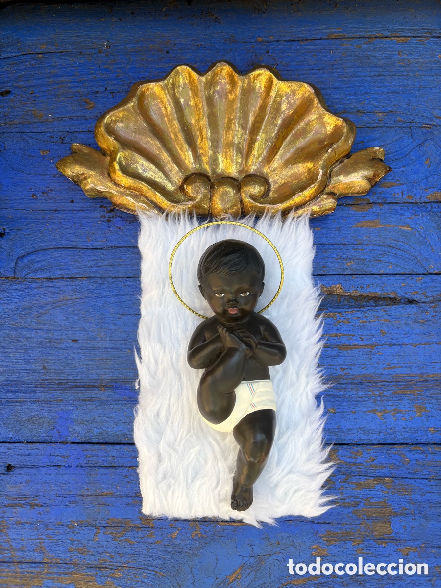 Antig&uuml;edades: CONCHA DE MADERA PAN DE ORO - Foto 4