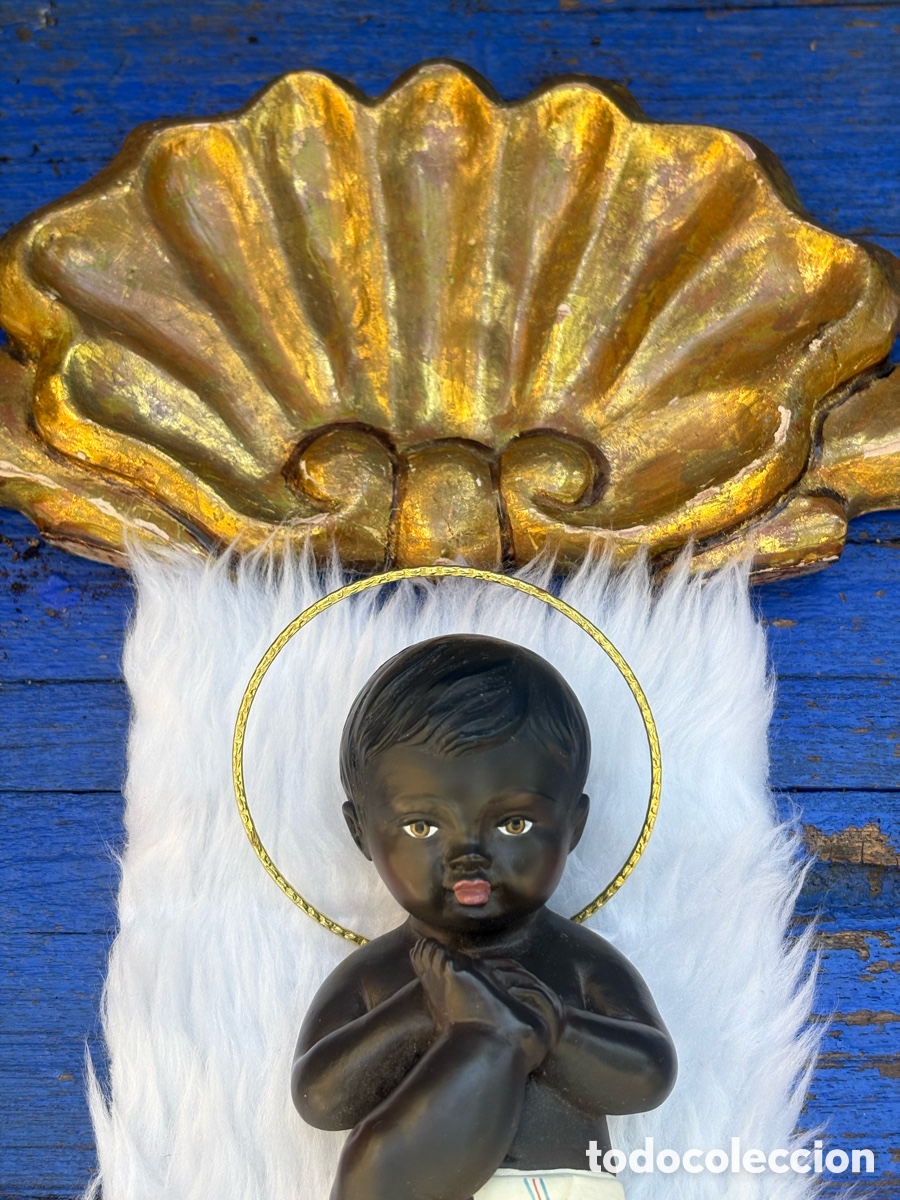 Antig&uuml;edades: CONCHA DE MADERA PAN DE ORO - Foto 5