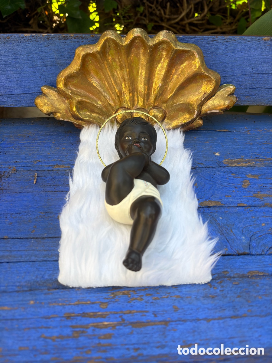 Antig&uuml;edades: CONCHA DE MADERA PAN DE ORO - Foto 6