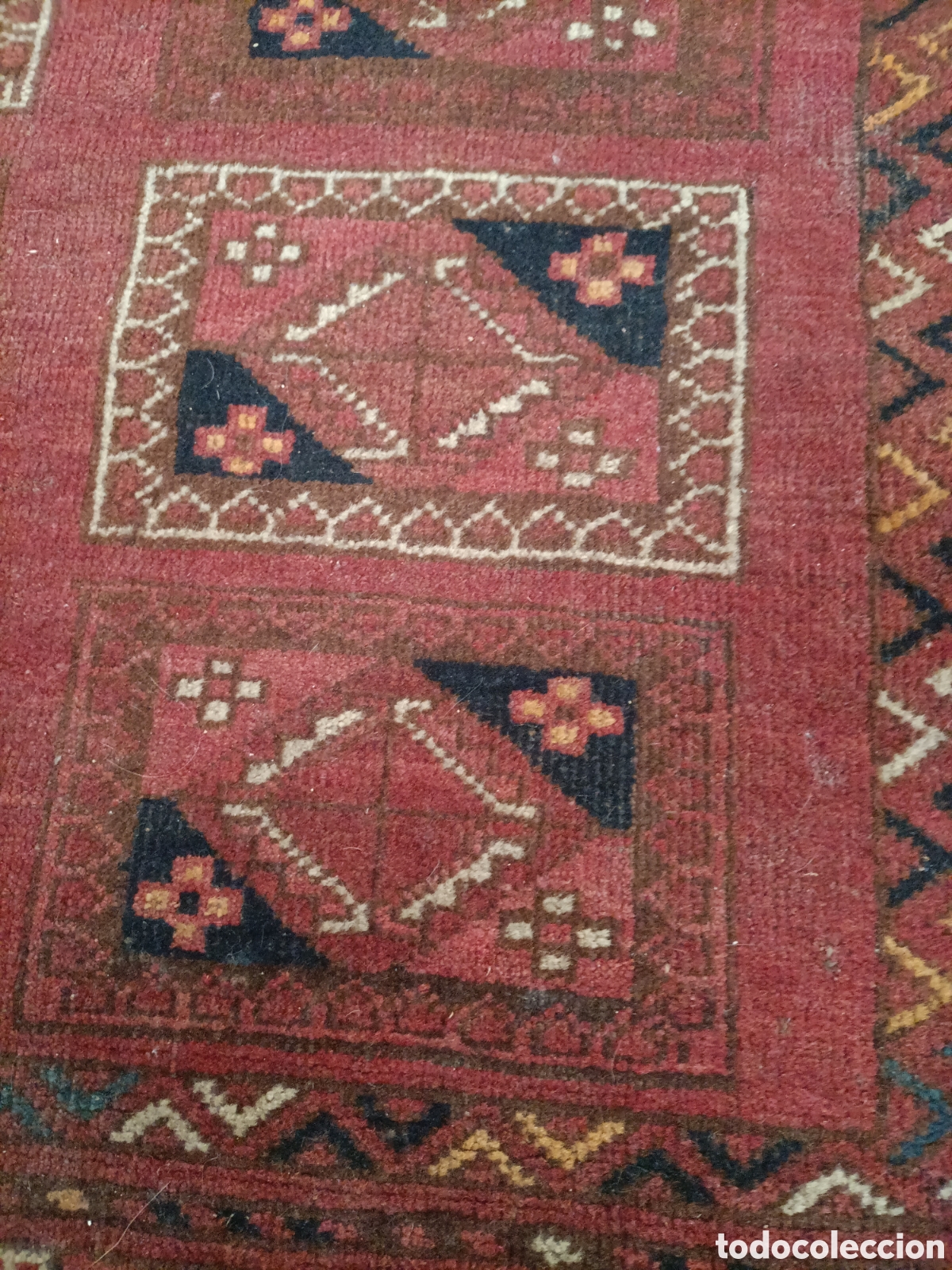 Antig&uuml;edades: Alfombra vintage oriental - Foto 2