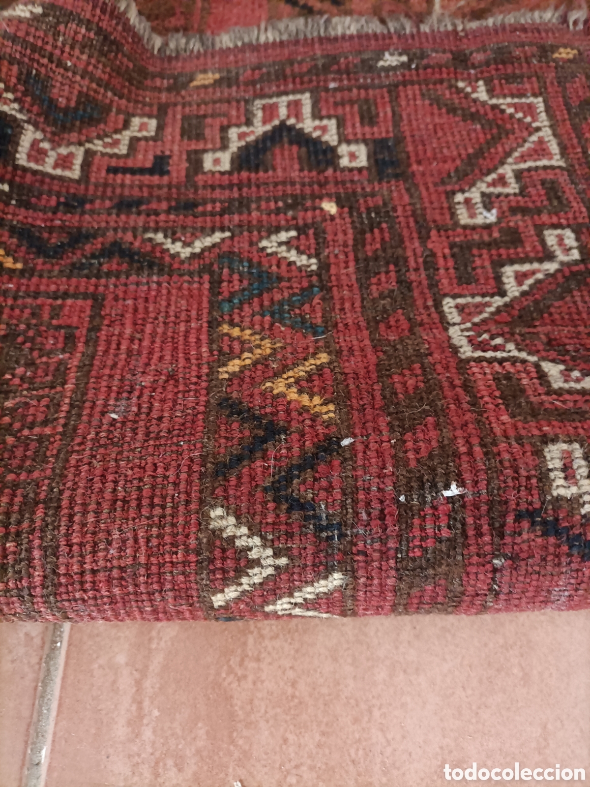 Antig&uuml;edades: Alfombra vintage oriental - Foto 4