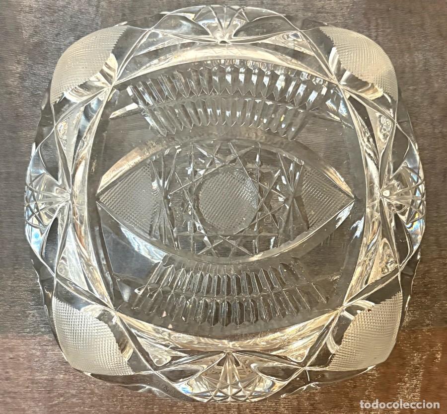 Antig&uuml;edades: Cenicero de Cristal Tallado - Foto 3