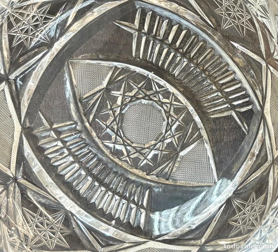 Antig&uuml;edades: Cenicero de Cristal Tallado - Foto 4