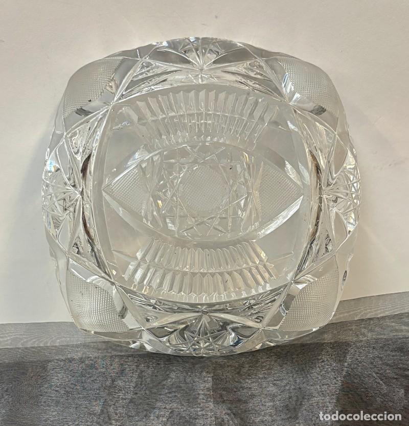 Antig&uuml;edades: Cenicero de Cristal Tallado - Foto 8