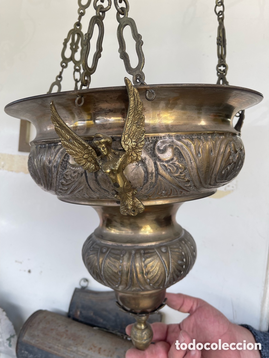 Antig&uuml;edades: Bonita l&aacute;mpara botiva - Foto 2