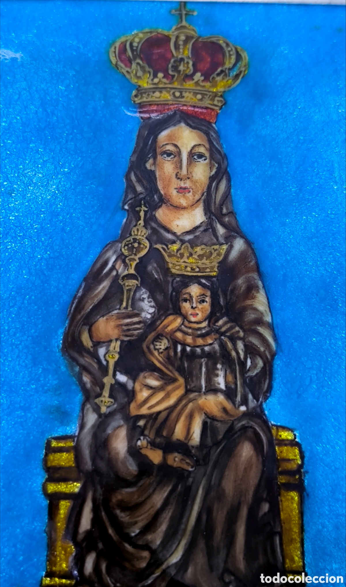 Antig&uuml;edades: ESMALTE VIRGEN DE BEGO&Ntilde;A . BILBAO - Foto 4